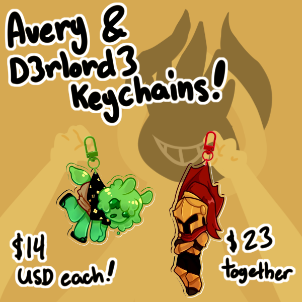Dangling Slimeknight keychain bundle
