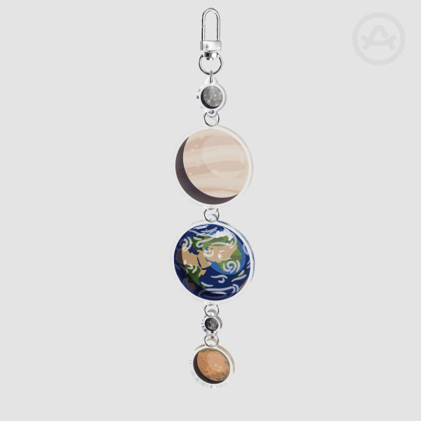 Inner Planets Keychain