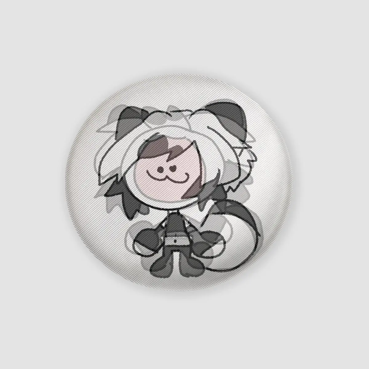 2.28" GINKO PNG DOODLE ANIMATED LENTICULAR BADGE PIN