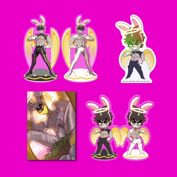 Hazbin Hotel: Easter 2026 -Black and white rabbit- Adam SET