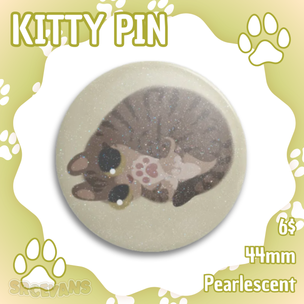 Brown Kitty Pin