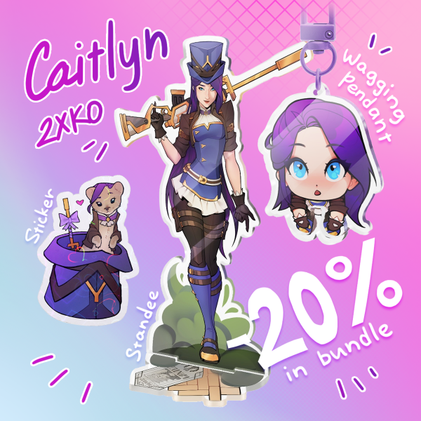 Caitlyn 2XKO Bundle 󠁯•󠁏 Arcane 󠁯•󠁏 League of Legends