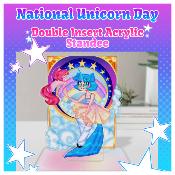 Unicorn Day | Double Insert Acrylic Standee