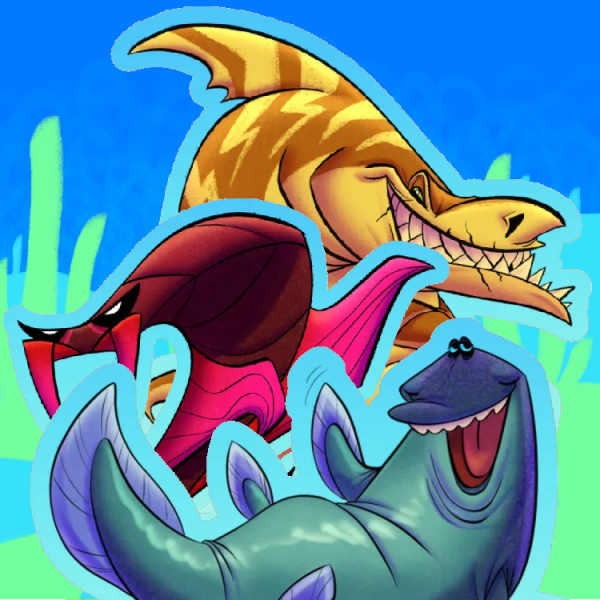 Paleozoic sticker set
