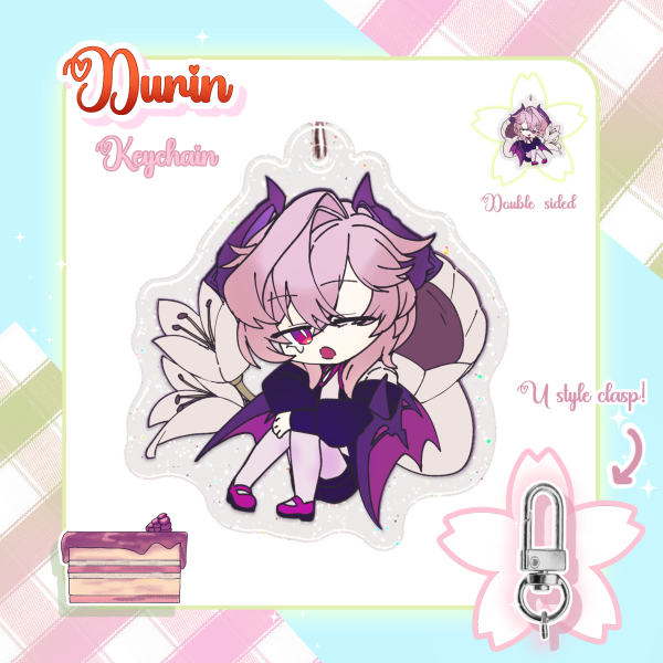 Durin (Genshin Impact) Glitter Epoxy Keychain