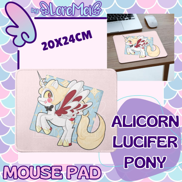 ꒰𑁬°Alicorn Lucifer Pony°໒꒱ || Mouse Pad