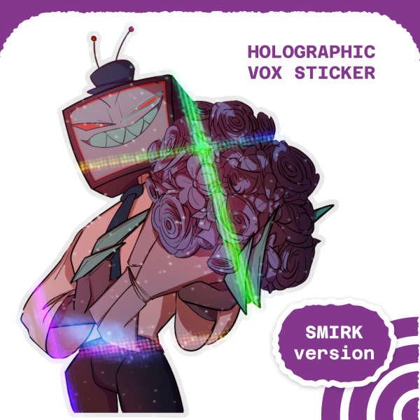 Vox Bouquet Smirk - Holo Sticker