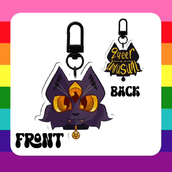 Queer as in Unusual Acrylic Keychain