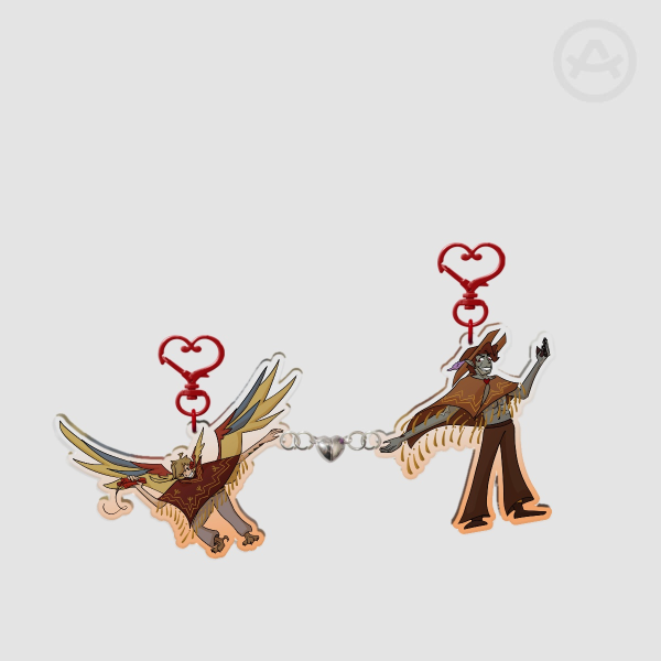 Desert Duo Magnet Keychains