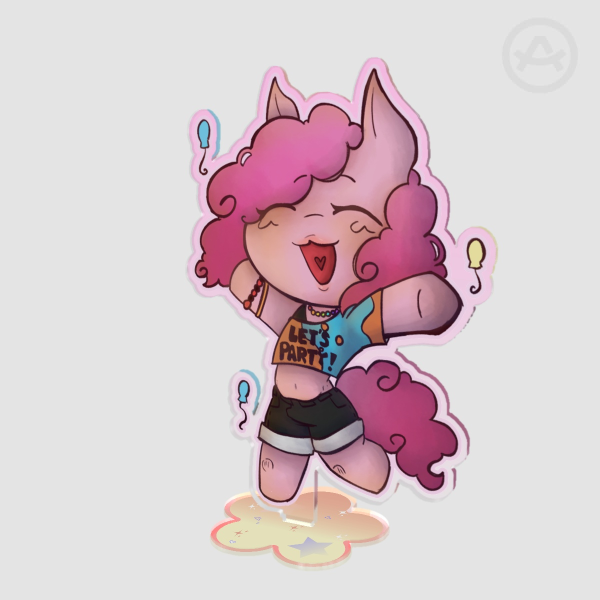 pinkie pie Colored Edge Acrylic Standee