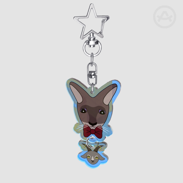 Deirdre and Player keychain