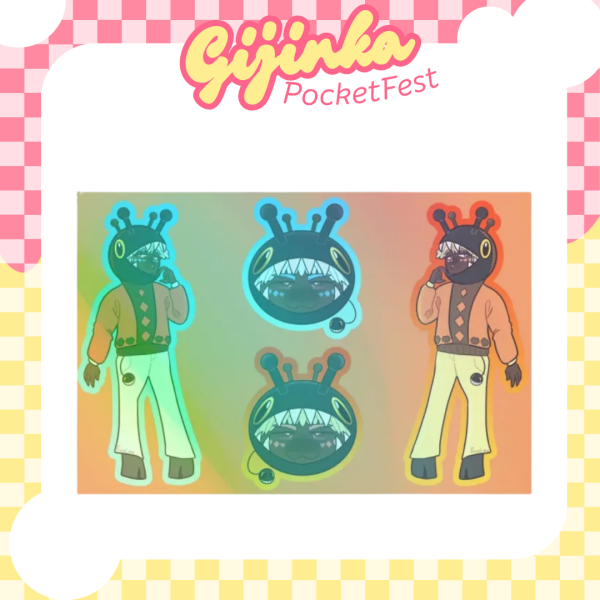 Farigiraf gijinka sticker sheet