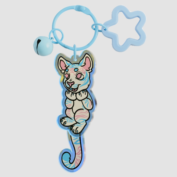 Trans Tiger Tail-wagging Pendant