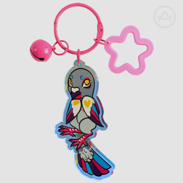 Polyamory Pidgeon Tail-wagging Pendant