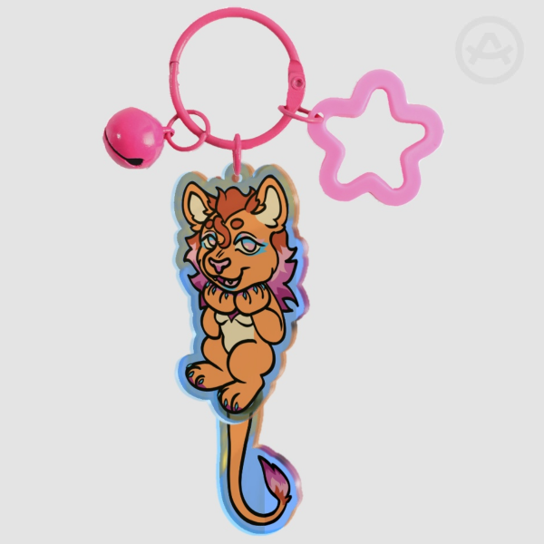 Trans Lesbian Lioness Tail-wagging Pendant