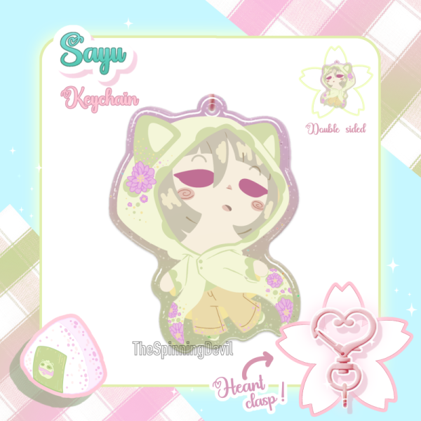 Sayu Spring Picnic - Glitter Epoxy Keychain