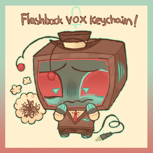 FLASHBACK VOX / VINCENT - Glitter Acrylic Keychains