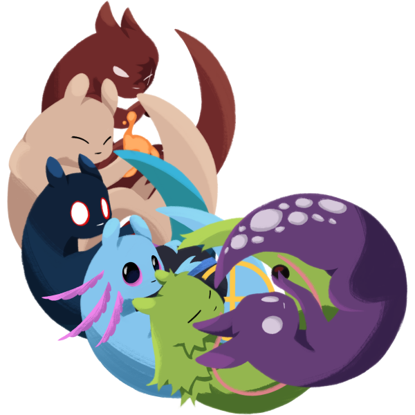 Rain World Downpour Slugcat Keychains