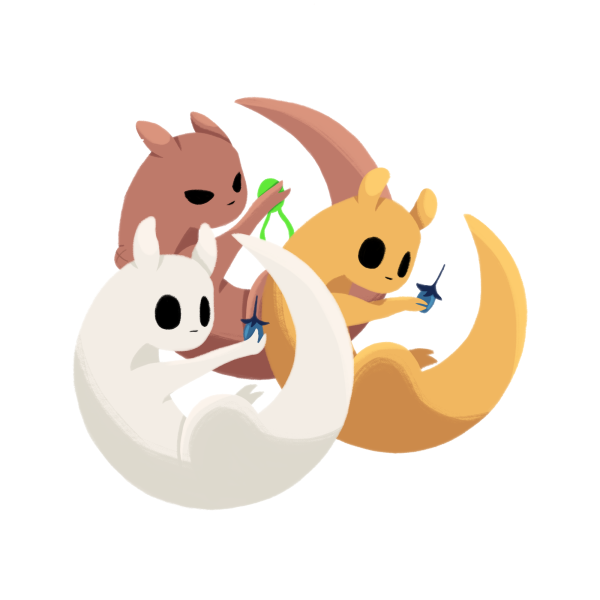 Rain World Base Game Slugcat Keychains