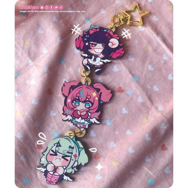 Angels Of Delusion - Sticker + Keychain SET