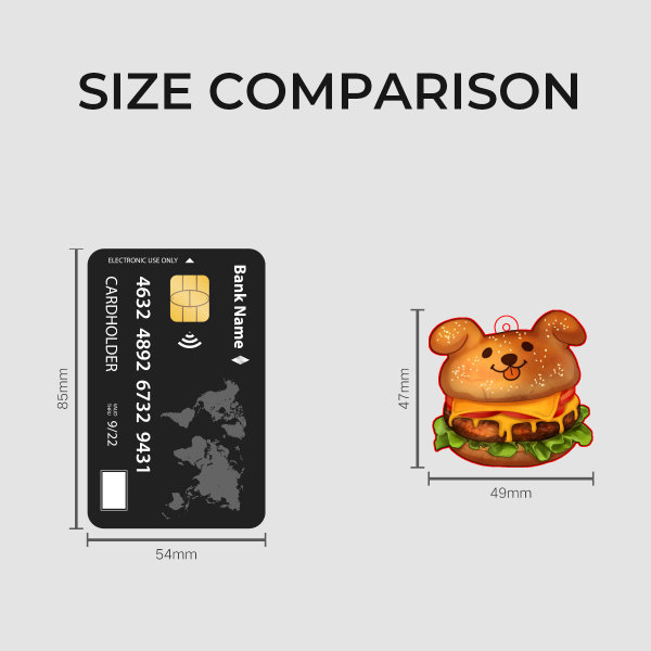 Puppy Burger Acrylic Keychain