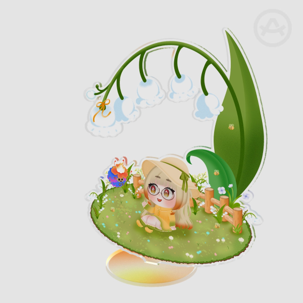 Ploom w/ Magma Bloom picnic acrylic standee