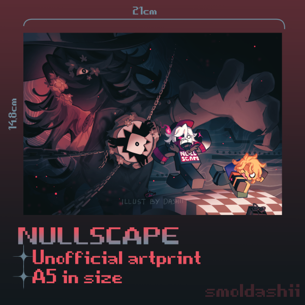 [Nullscape] Enraged Cadence A5 Poster | Roblox Nullscape Unofficial Merch
