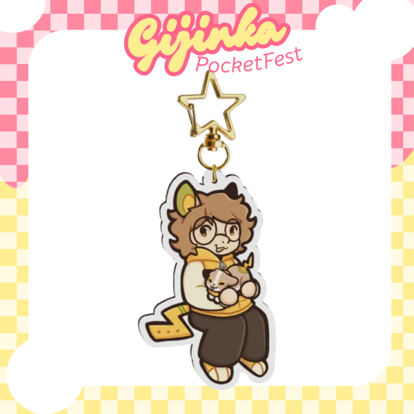 Yamper Keychain Pokemon Gijinka Collab