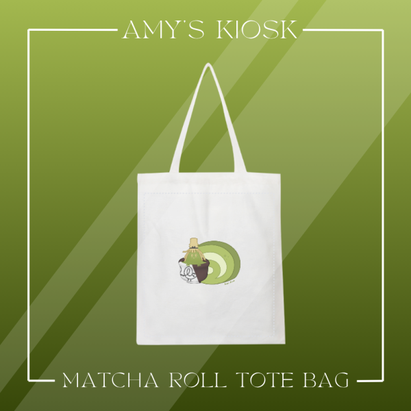 Ghost Matcha Roll Tote Bag