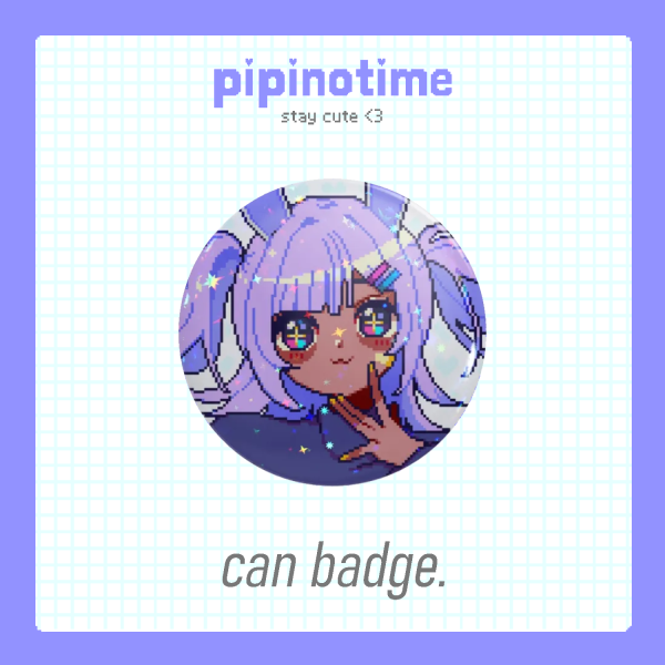 Pipi  - pipinotime Holographic Can Badge