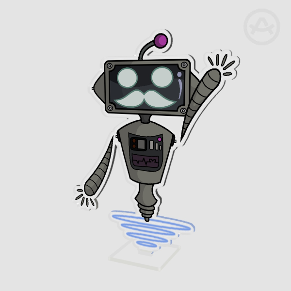 Grumbot Acrylic Standee