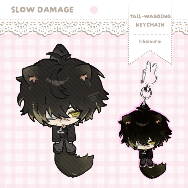 Slow Damage | Towa (Acrylic Tail-Wagging Keychain)