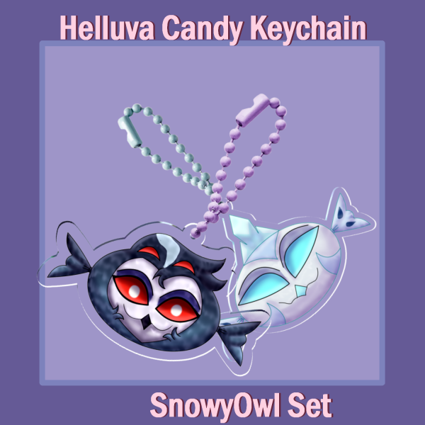 Candy Snowyowl keychain set