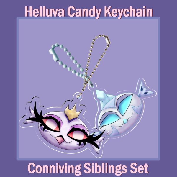 Candy icy siblings keychain set