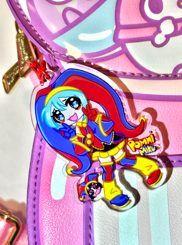 Pomni Miku Acrylic Keychain!