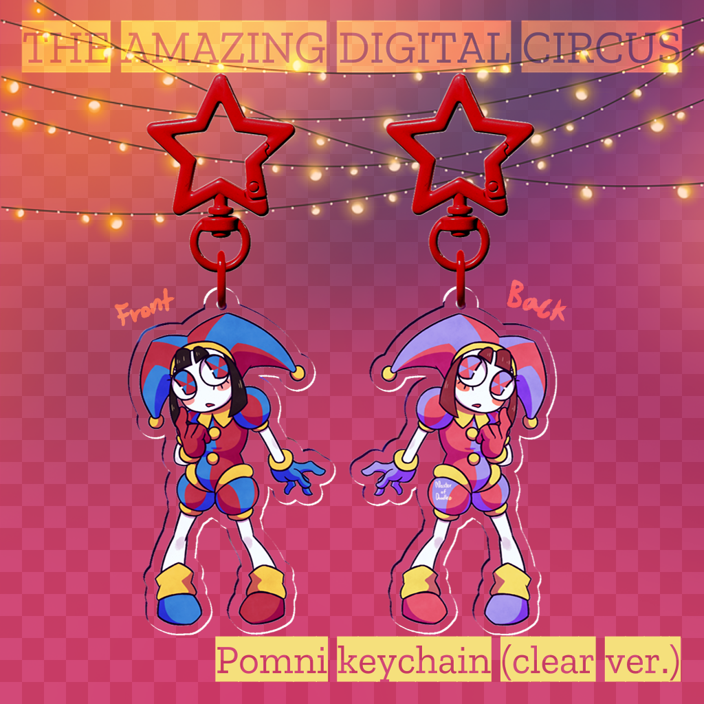 Pomni (Clear ver.) Acrylic Keychain