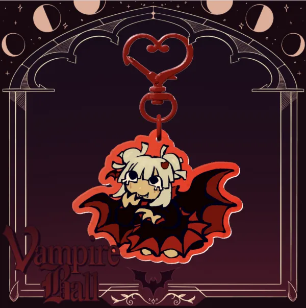 Toga MHA --- Vampire Ball Collab --- Ripple Acrylic Keychain