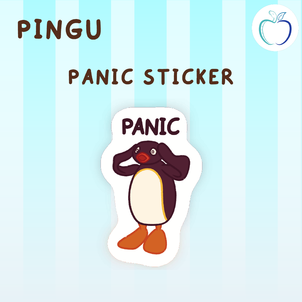 Pingu l Panic Sticker