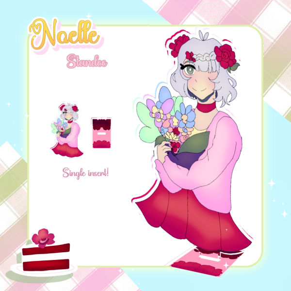 Genshin Impact Spring Picnic Noelle Clear Acrylic Standees