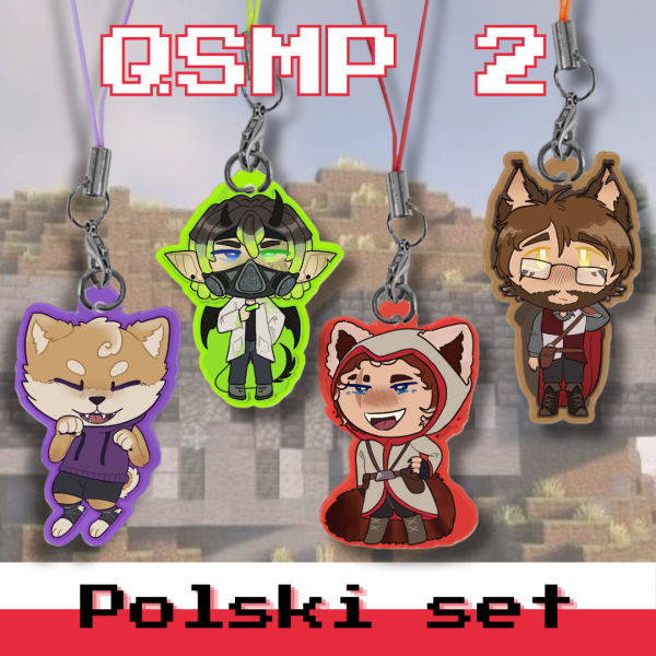 QSMP chibi keychains - polski set
