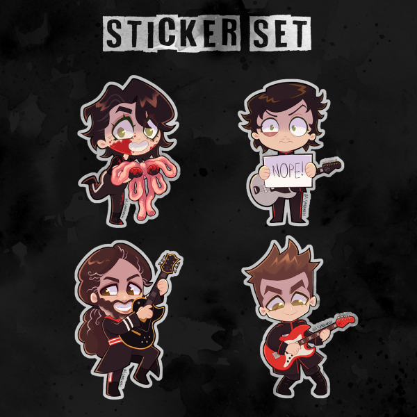 Long Live The Black Parade sticker set