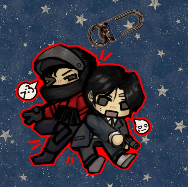 Bad and Crazy acrylic keychain