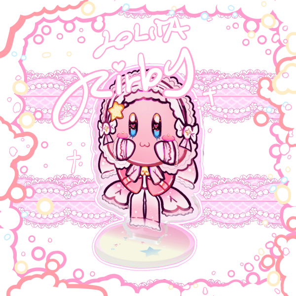 [KIRBY] 🍥kirby lolita acrylic standee 🤍🌸