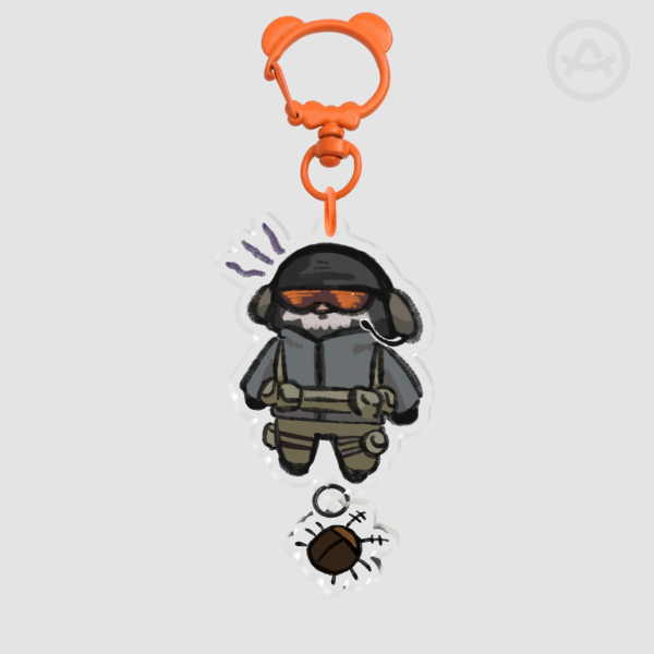 09 Ghost and Roach Connection Acrylic Keychains