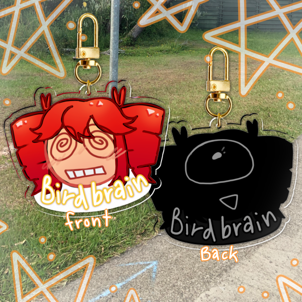 Teto birdbrain keychain