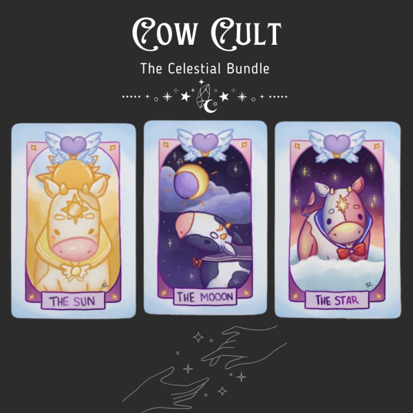 The Cow Cult Celestial Tarot Card Bundle