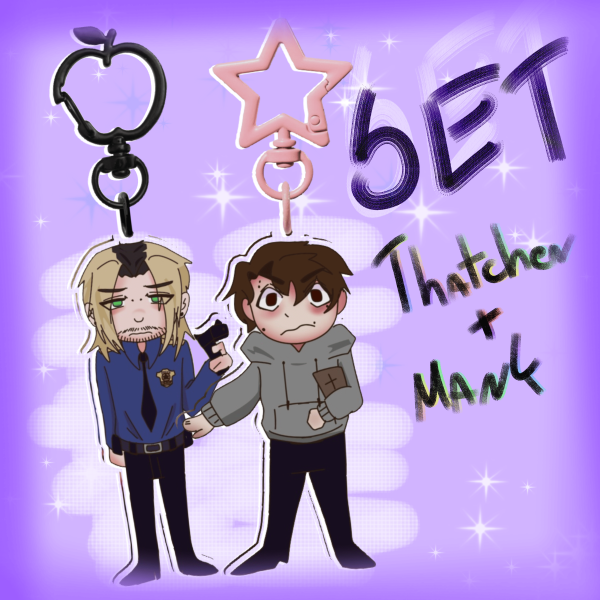 Thatcher and Mark keychain set 