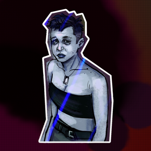 Punk Girl Sticker