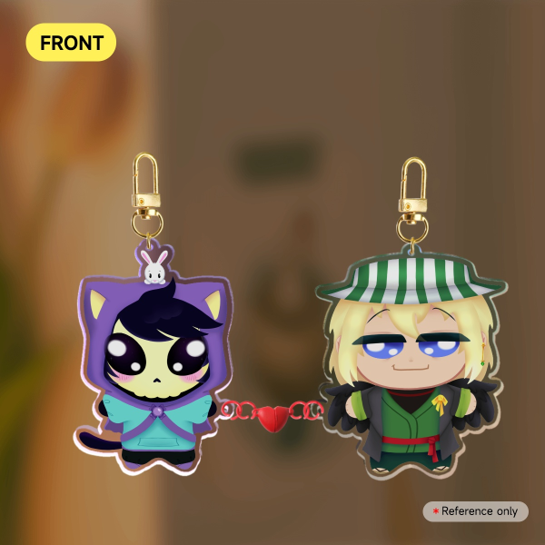 QSMP 2: Deathduo - Acrylic Magnet Keychains