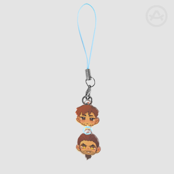 Flambert dispatch Connection Acrylic Keychains, robert and flambae